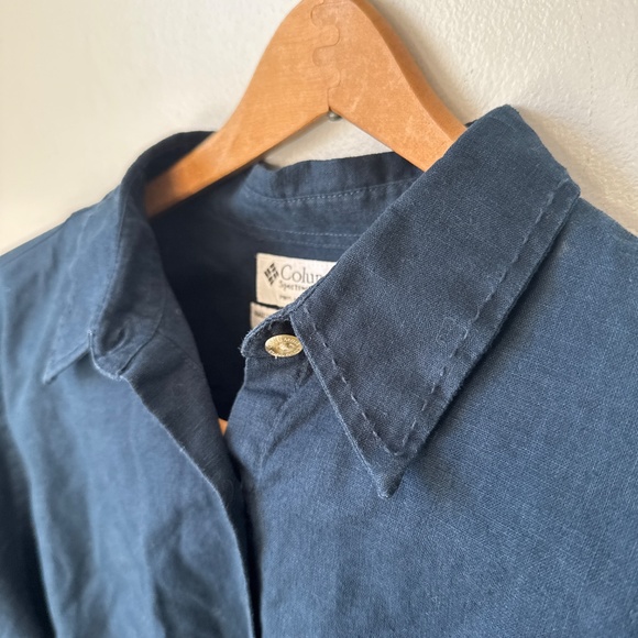 Columbia sportswear Company linen blend walker shirt jack - Picture 6 of 7
